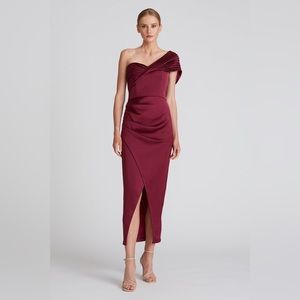 Theia Gisela One Shoulder Dress Size 2